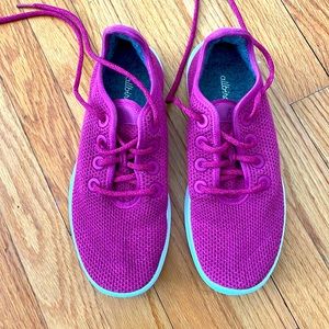 Allbird Tree Runners Deep Pink size 9